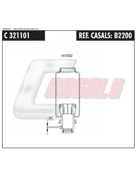 Fuelle de suspensión neumática SCANIA CASALS B2200