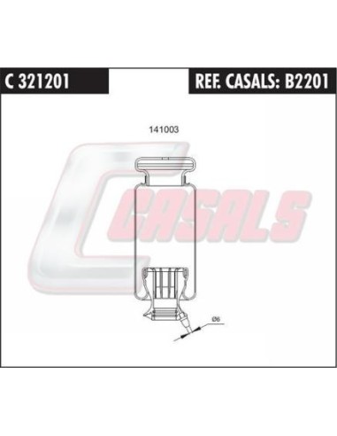 Fuelle de suspensión neumática SCANIA CASALS B2201