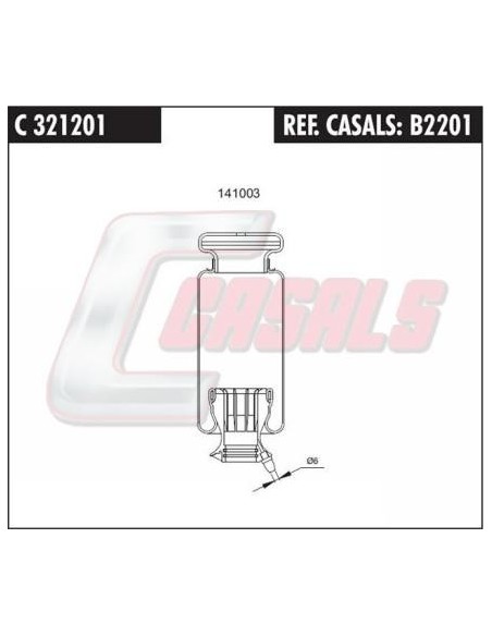 Fuelle de suspensión neumática SCANIA CASALS B2201