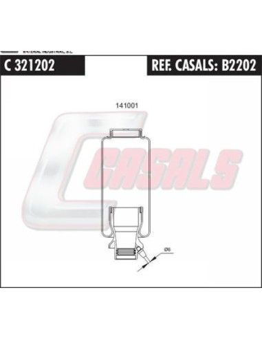Fuelle de suspensión neumática SCANIA CASALS B2202