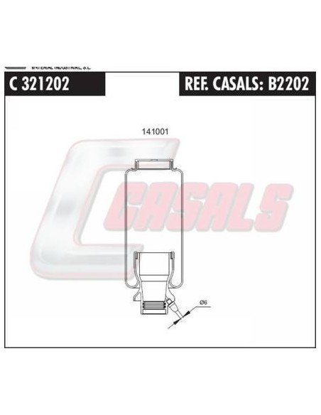 Fuelle de suspensión neumática SCANIA CASALS B2202