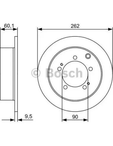 Disco de freno Bosch 986479512