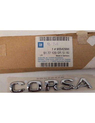 Recambio Opel 90542998 Emblema Corsa