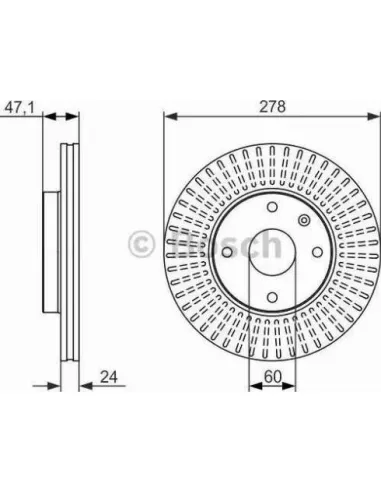 Disco de freno Bosch 986479649