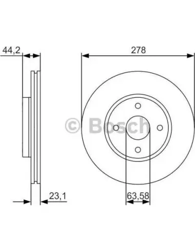 Disco de freno Bosch 986479659