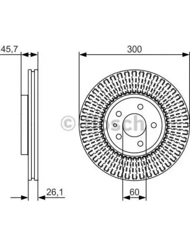 Disco de freno Bosch 986479666