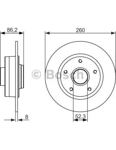 Disco de freno Bosch 986479684