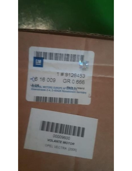 Recambio Opel 9126453 Volante Motor Zafira B Vectra Año 2005