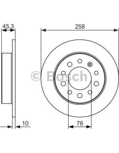 Disco de freno Bosch 986479697