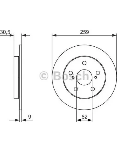 Disco de freno Bosch 986479765