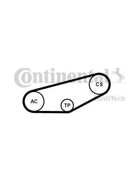 Correa auxiliar Poly-V Continental 4PK855K1 4 canales 855 mm