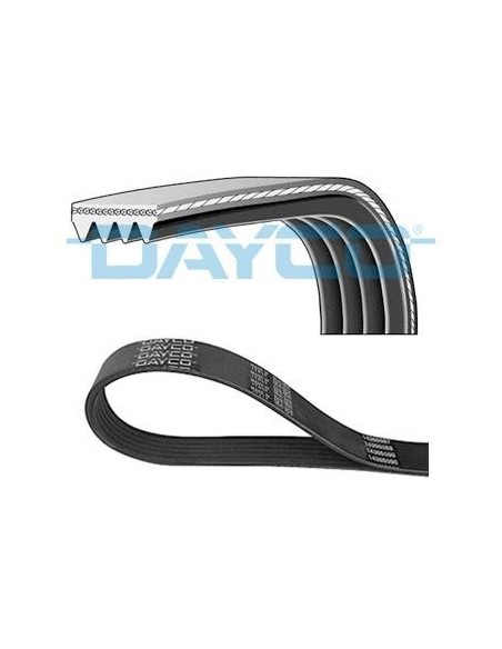 Correa auxiliar Poly-V Dayco 4PK1645 4 canales 1645 mm