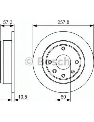 Disco de freno Bosch 986479985