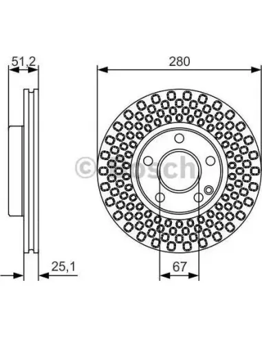 Disco de freno Bosch 0986479A00