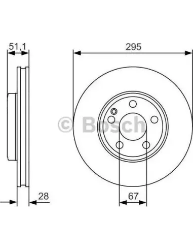 Disco de freno Bosch 0986479A01