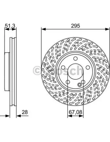 Disco de freno Bosch 0986479A02