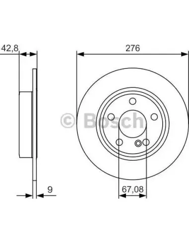 Disco de freno Bosch 0986479A03