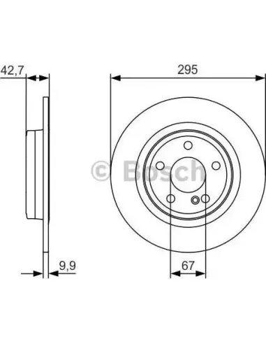 Disco de freno Bosch 0986479A04