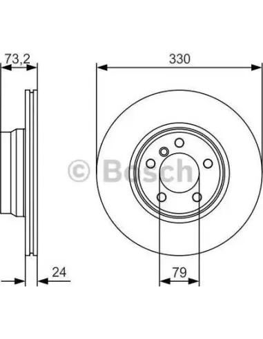 Disco de freno Bosch 0986479A06