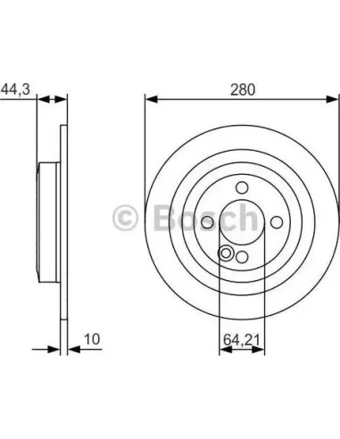 Disco de freno Bosch 0986479A08