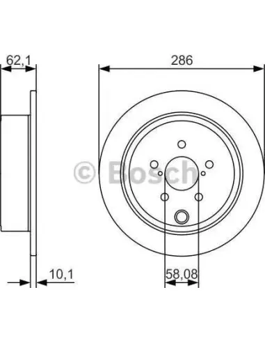 Disco de freno Bosch 0986479A10