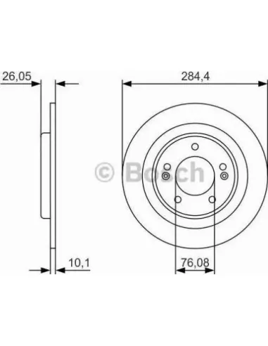 Disco de freno Bosch 0986479A15