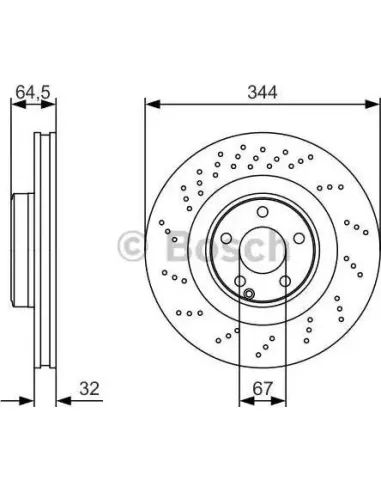 Disco de freno Bosch 0986479A17