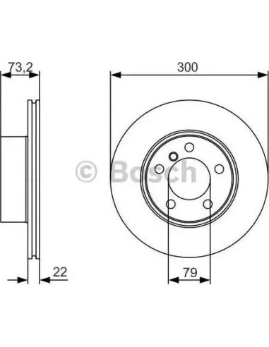 Disco de freno Bosch 0986479A18