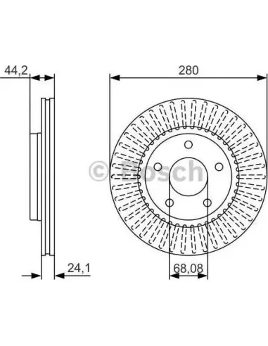 Disco de freno Bosch 0986479A19