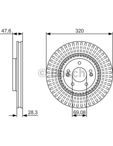 Disco de freno Bosch 0986479A21