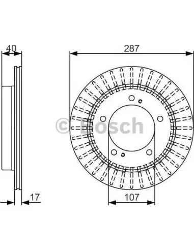 Disco de freno Bosch 0986479A32