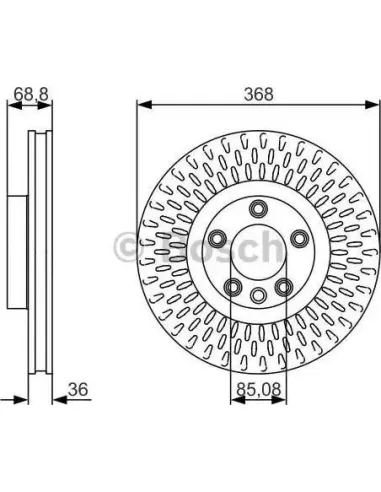 Disco de freno Bosch 0986479A33