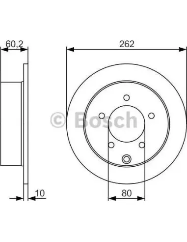 Disco de freno Bosch 0986479A41