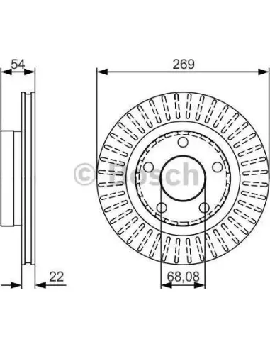 Disco de freno Bosch 0986479A42