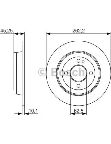 Disco de freno Bosch 0986479A44