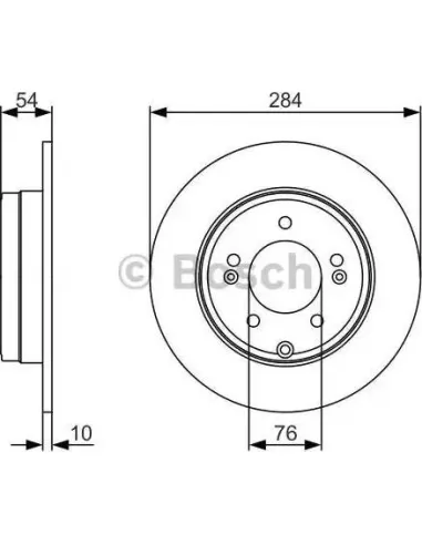 Disco de freno Bosch 0986479A45