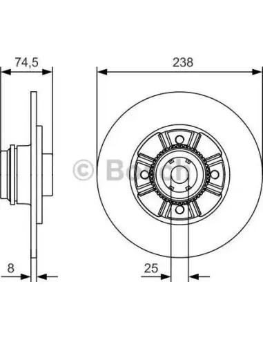 Disco de freno Bosch 0986479A48