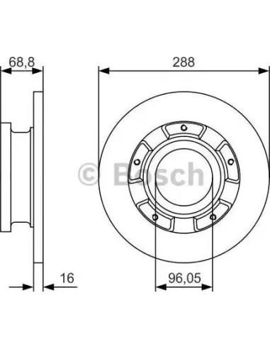 Disco de freno Bosch 0986479A50