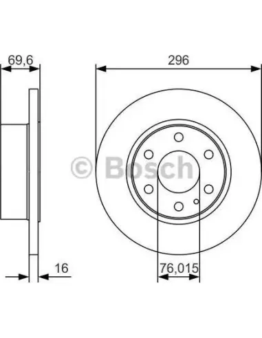 Disco de freno Bosch 0986479A51