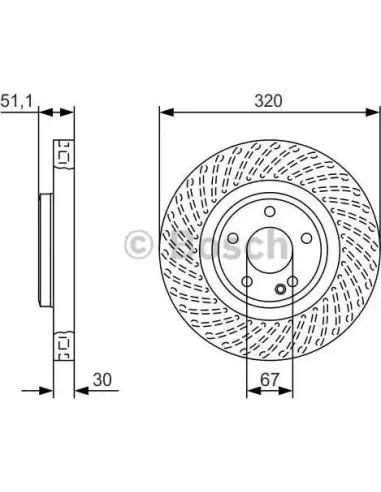 Disco de freno Bosch 0986479A59