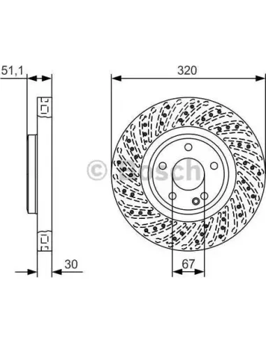 Disco de freno Bosch 0986479A60