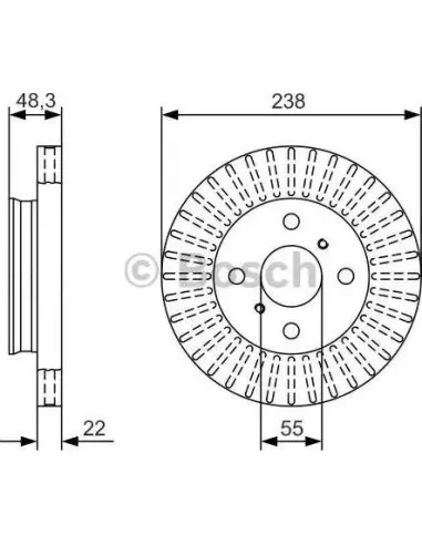 Disco de freno Bosch 0986479A63