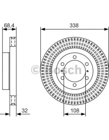 Disco de freno Bosch 0986479A65