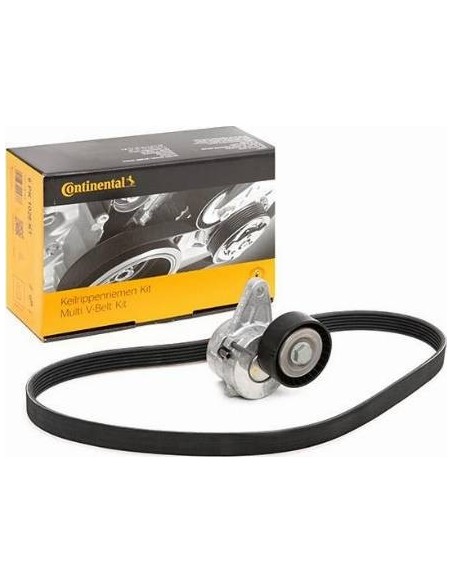 Correa auxiliar Poly-V Continental 6PK1026K1 6 canales 1026 mm