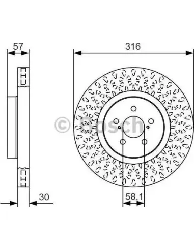 Disco de freno Bosch 0986479A81