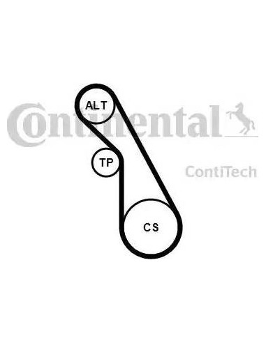 Correa auxiliar Poly-V Continental 5PK940K1 5...