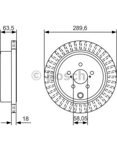 Disco de freno Bosch 0986479A83