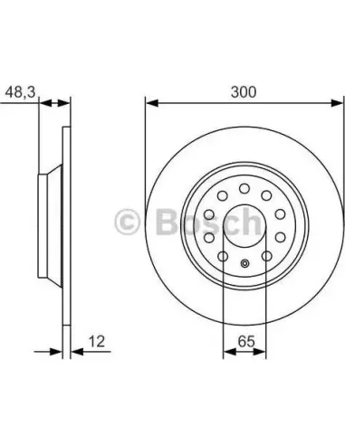 Disco de freno Bosch 0986479A84