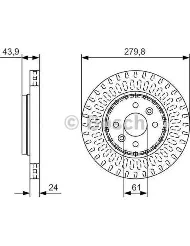 Disco de freno Bosch 0986479A85