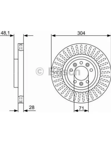 Disco de freno Bosch 0986479A89